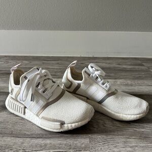 Women’s Adidas NMD R1 Sneakers with Gold/Grey Lining